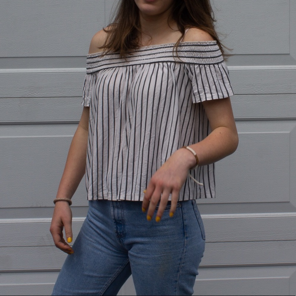 Off the shoulder top!
